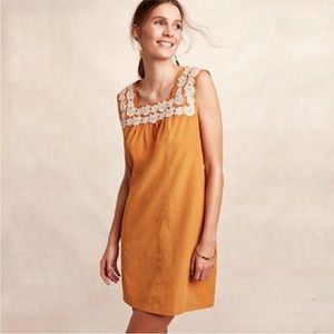 Anthropologie Plenty by Tracy Reese Rosette Lace Boho Shift Dress